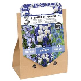 Pick-up tas 3 Months of Flowers Blauw