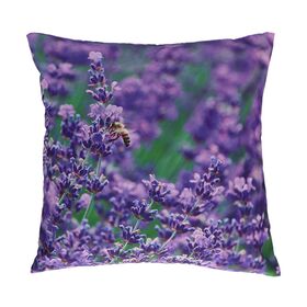 Garden Cushion with a Lavender Print