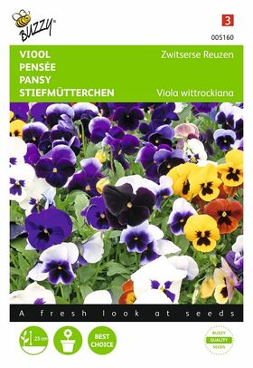 Flowerseed mixture of the Pansy Swiss Giants