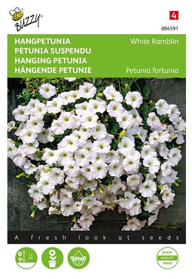 Hangpetunia White Ramblin