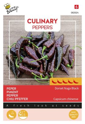Pepper Seeds 'Dorset Naga Black'