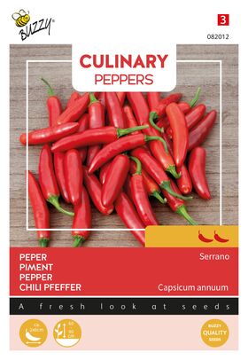 Pepper Seeds 'Serrano'
