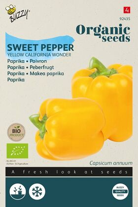 Organic Sweet Pepper yellow California Wonder