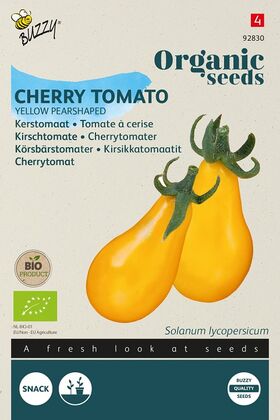 Organic Cherry Tomatoes Yellow Pearshaped